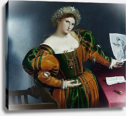 Постер Лотто Лоренцо портрет женщины