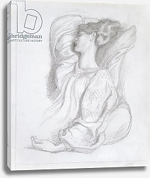 Постер Розетти Данте Study of Mrs William Morris, c.1873