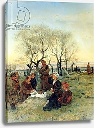 Постер Маковский Владимир Funeral Repast at the Grave, 1884