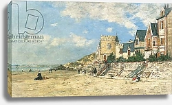 Постер Буден Эжен (Eugene Boudin) Malakoff Tower and the Shore at Trouville; La Tour Malakoff et le Rivage a Trouville, 1877