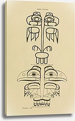 Постер Гэррик Мэлери Haida Tattoo; double thunder-bird, double raven