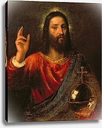 Постер Тициан (Tiziano Vecellio) Christ Saviour, c.1570