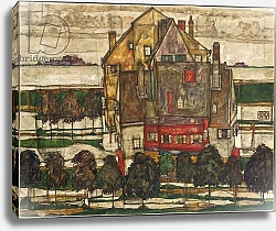 Постер Шиле Эгон (Egon Schiele) Individual Houses, 1915