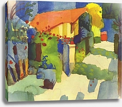 Постер Макке Огюст (Auguste Maquet) Садовый домик