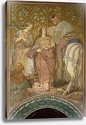 Постер Швинд Моритц The Rose Miracle, c.1855