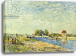 Постер Сислей Альфред (Alfred Sisley) The Canal at Loing; Le Canal du Loing, 1884
