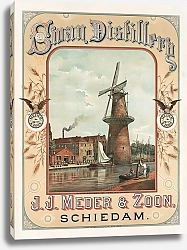 Постер Неизвестен Swan Distillery, J.J. Meder  Zoon, Schiedam