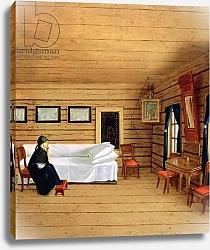 Постер Школа: Русская 19в. Interior with a seated woman
