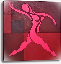 Постер Понтес Гильерм (совр) Study of Figure in Cubic Space Pink Version