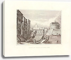 Постер Рим, Мост и Замок Святого Ангела