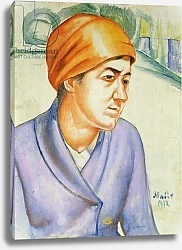 Постер Петров-Водкин Кузьма Portrait of a Woman Worker, 1912