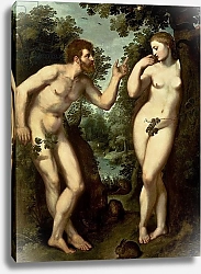 Постер Рубенс Петер (Pieter Paul Rubens) Adam and Eve, c.1599