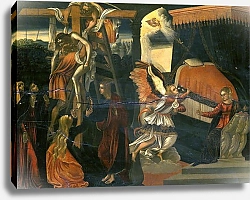 Постер Школа: Итальянская 17в. The Annunciation and the Deposition