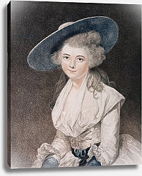 Постер Рейнолдс Джошуа (последователи) The Honourable Miss Binghamengraved by Francesco Bartolozzi published by E. M. Diemar, 1786