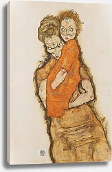 Постер Шиле Эгон (Egon Schiele) Мать и дитя