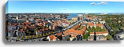 Постер Дания, Копенгаген. Вид с птичьего полета
