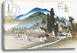 Постер Утагава Хирошиге (яп) Ishiyakushi, from the series '53 Stations of the Tokaido', 1833-34
