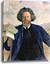 Постер Кустодиев Борис Portrait of Maximilian Voloshin 1924
