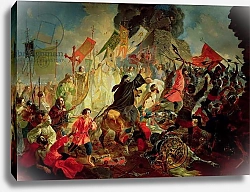 Постер Брюллов Карл King Stephan IV Batory besieging Pskov in 1581