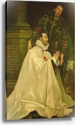 Постер Эль Греко Julian Romero de las Azanas with St. Julian, 1587-97