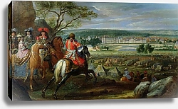 Постер Мюлен Адам View of the Palace of Fontainebleau from the Flowerbed Side, 1669