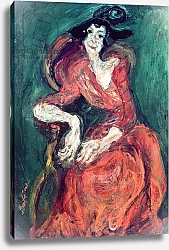 Постер Сутин Хаим Woman in Red, 1922