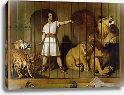 Постер Лэндсир Эдвин Portrait of Mr Van Amburgh as he Appeared with his Animals at the London Theatre, 1847