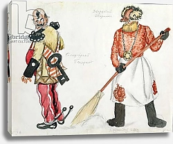 Постер Кустодиев Борис Costume design for 'The Flea', by Yevgeny Zamyatin, 1924 1