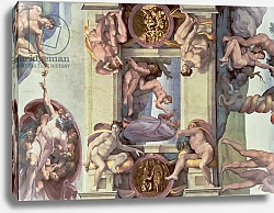 Постер Микеланджело (Michelangelo Buonarroti) Sistine Chapel Ceiling: The Creation of Eve, 1510 2