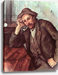 Постер Сезанн Поль (Paul Cezanne) The Smoker, 1891-92