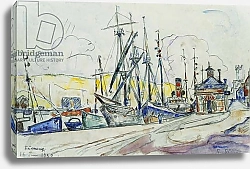 Постер Синьяк Поль (Paul Signac) The Port at Fecamp; Le Port a Fecamp, 1930