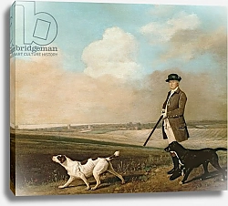 Постер Стаббс Джордж Sir John Nelthorpe, 6th Baronet out Shooting with his Dogs in Barton Field, Lincolnshire, 1776