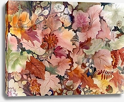Постер Пушпарадж Нила (совр) Autumn Leaves and flowers