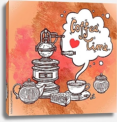 Постер Кофейный эскиз 