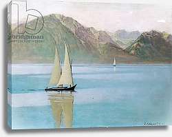 Постер Валлоттон Феликс Boat on Lake Geneva, 1892