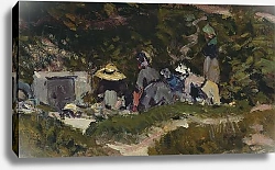 Постер Сислей Альфред (Alfred Sisley) Women Laundering