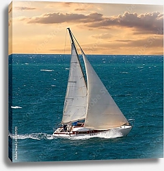 Постер Морское путешествие на яхтах