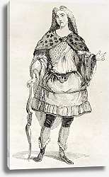 Постер Man in costume old illustration. Published on Magasin Pittoresque, Paris, 1842
