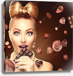 Постер Шоколад для девушек