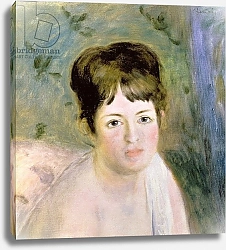 Постер Ренуар Пьер (Pierre-Auguste Renoir) Woman's Head, c.1876