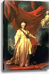 Постер Левицкий Дмитрий Portrait of Catherine the Great as Lawgiver in the Temple of the Goddess of Justice, early 1780s