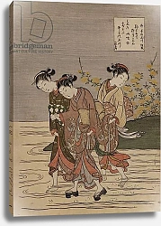Постер Харунобу Сузуки The Jewel River at Ide', from the series 'The Six Jewel Rivers'