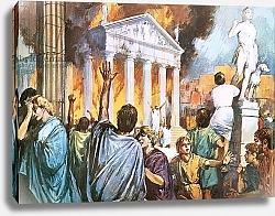 Постер Салинас Альберто Destruction of the temple of Ephesus