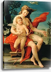 Постер Батони Помпео Venus and Cupid, 1785