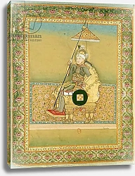Постер Школа: Индийская 18в Tamerlane from an album of portraits of Moghul emperors, 1774