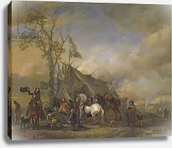 Постер Вауверман Филипс Departure of the Cavalrymen