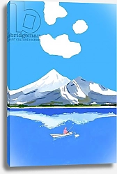 Постер Хируёки Исутзу (совр) Fishing on the winter lake