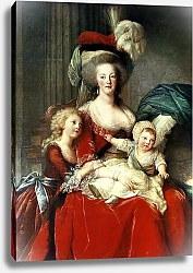 Постер Виджи-Лебран Элизабет Marie-Antoinette and her Four Children, 1787
