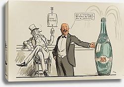 Постер Гурса Жорж Avec le ‘champagne des eaux de table’ plus de restrictions