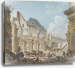 Постер Демаки Пьер Demolition of the Old Vestibule of the Palais-Royal, Paris